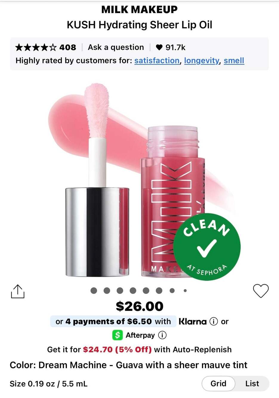 Milk Makeup KUSH Hydrating Sheer Lip Oil Set - Green Dragon & Dream Machine. - Picture 7 of 16